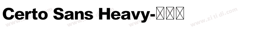 Certo Sans Heavy字体转换